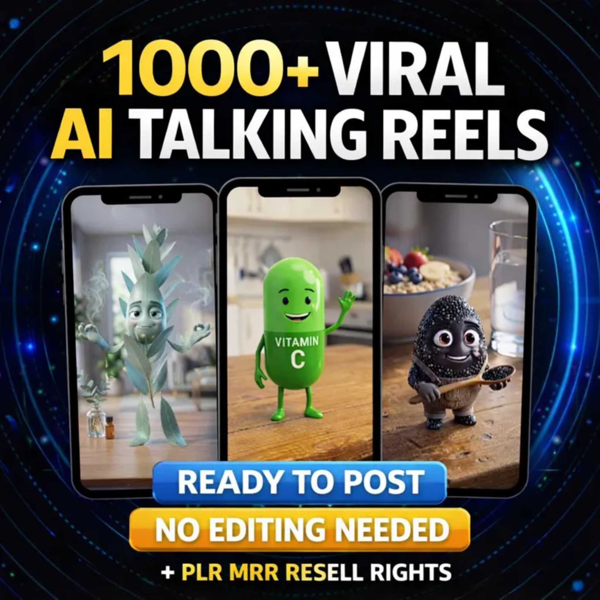 1000+ AI Talking Objects Reels Bundle - Ready to Post