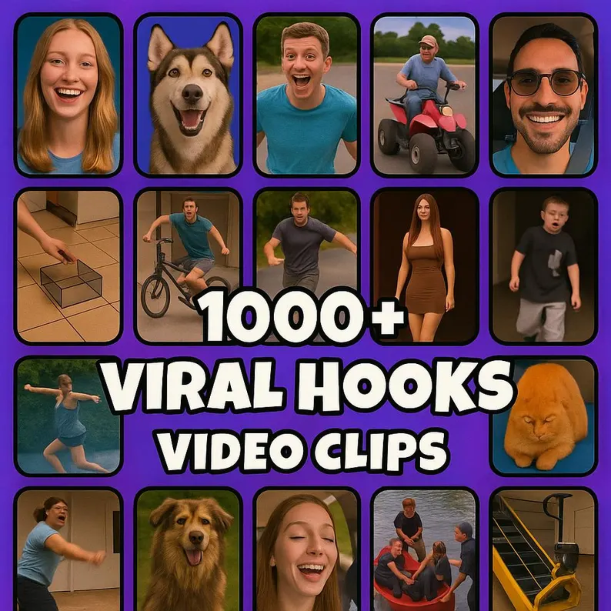 1000+ Viral Hooks Clips Bundle - To Boost Reels Engagement