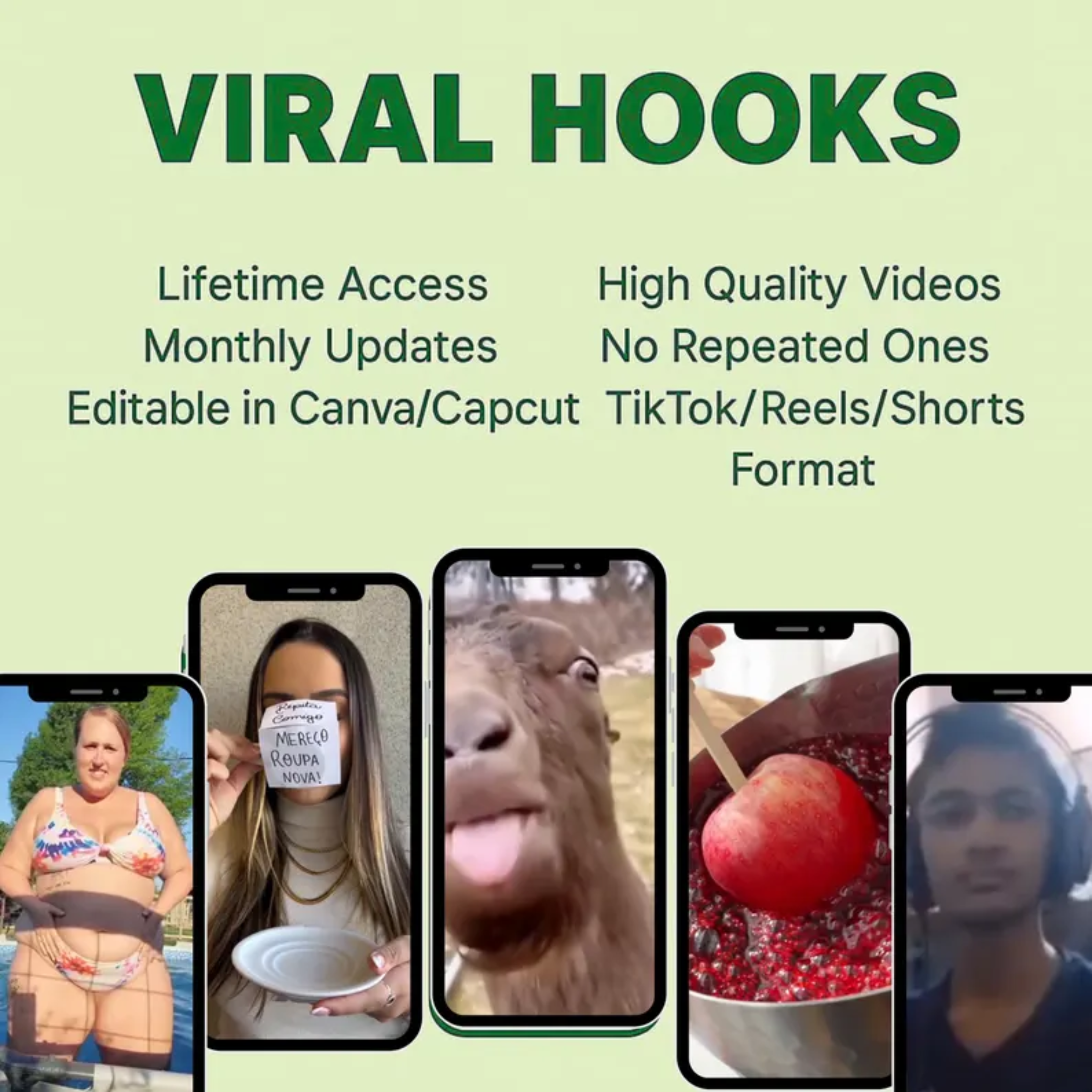 1000+ Viral Hooks Clips Bundle - To Boost Reels Engagement