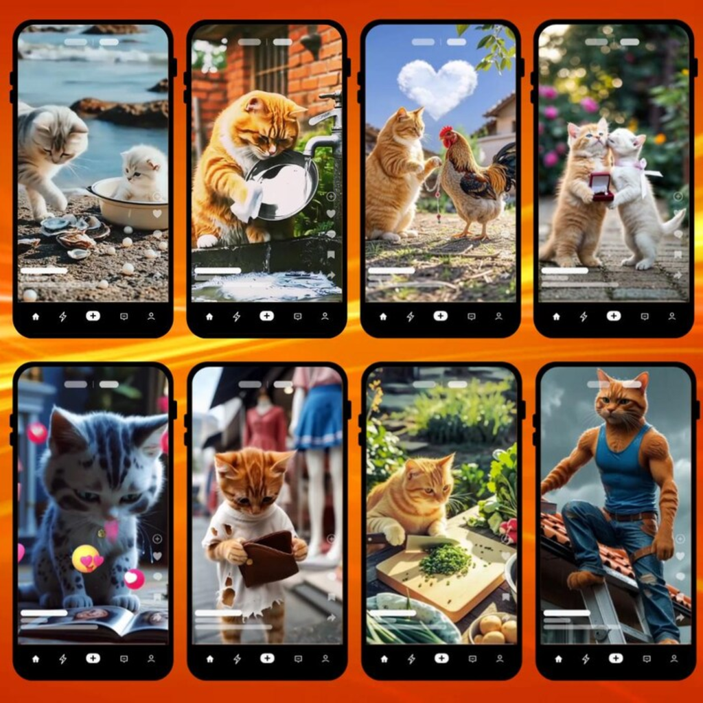 900+ AI Cats Reels Bundle - Ready to Post