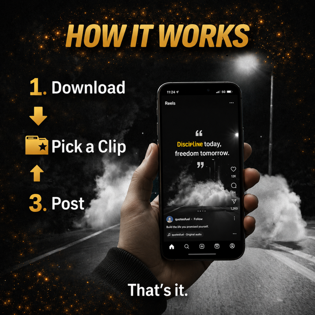 1000+ Mindset/Motivational Reels Bundle - Ready to Post