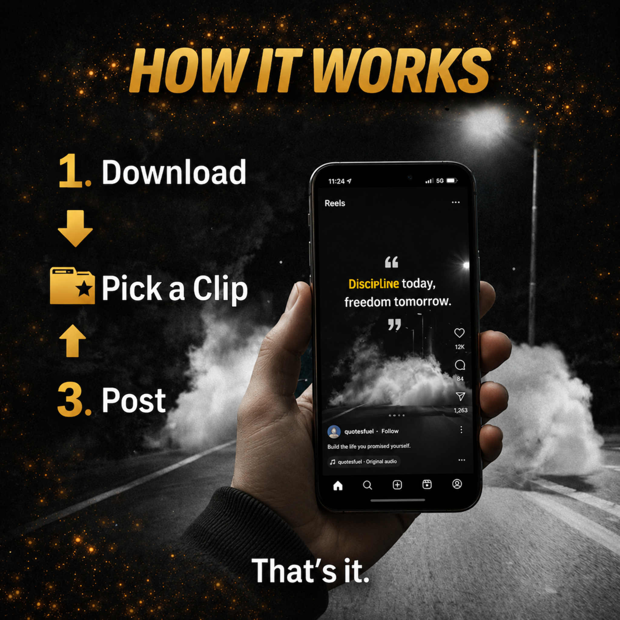 1000+ Mindset/Motivational Reels Bundle - Ready to Post