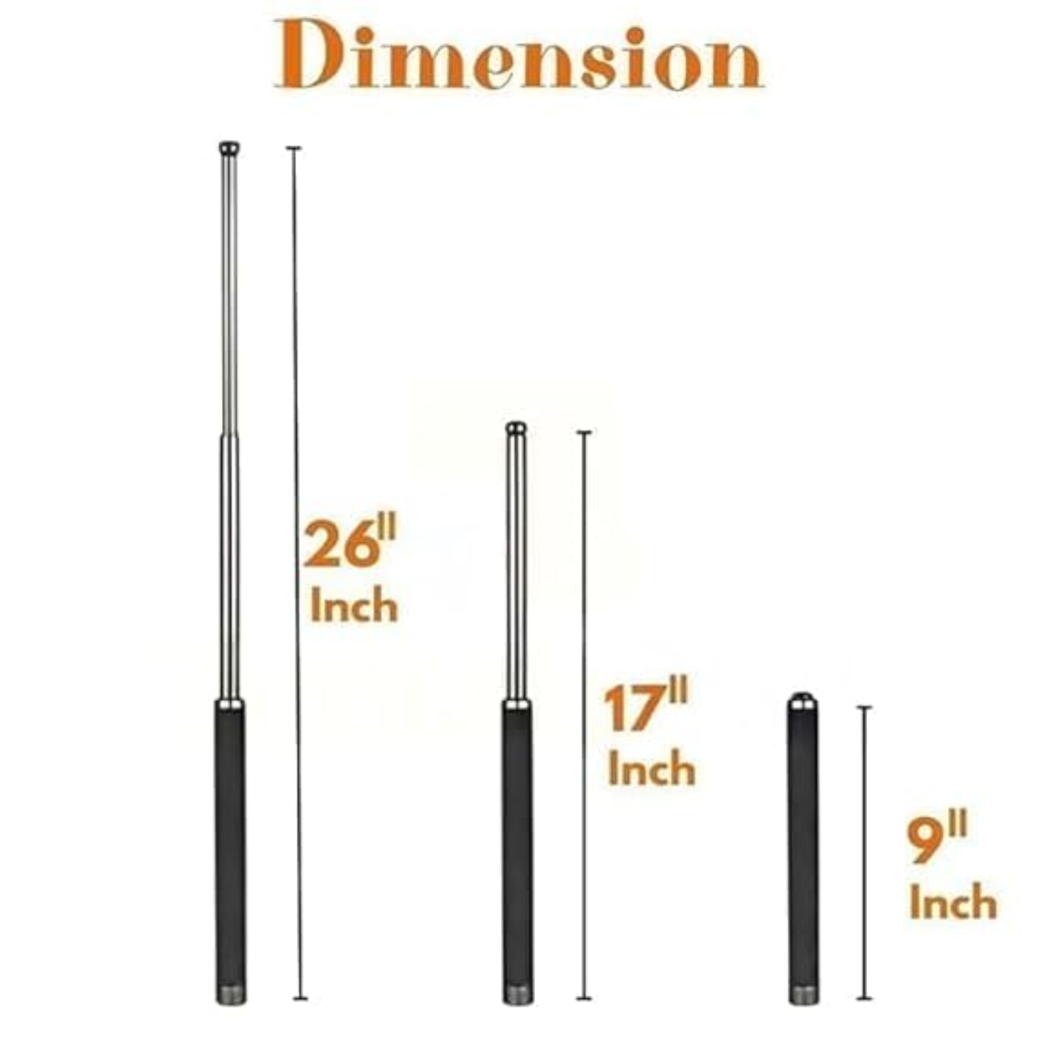 🦯 Foldable Stainless Steel Security Stick