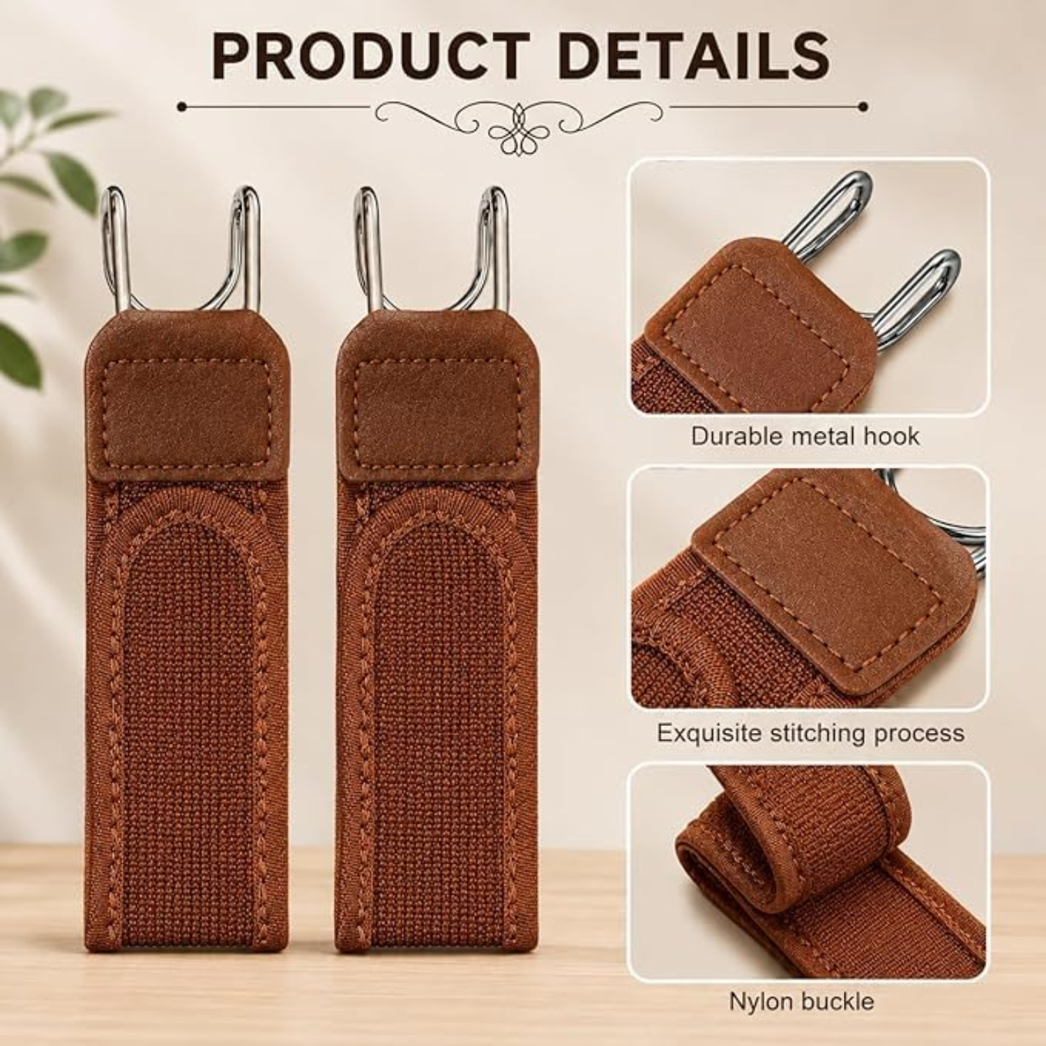 👖 Portable Stylish Metal Hook Buckleless Belt (Pack of 2)