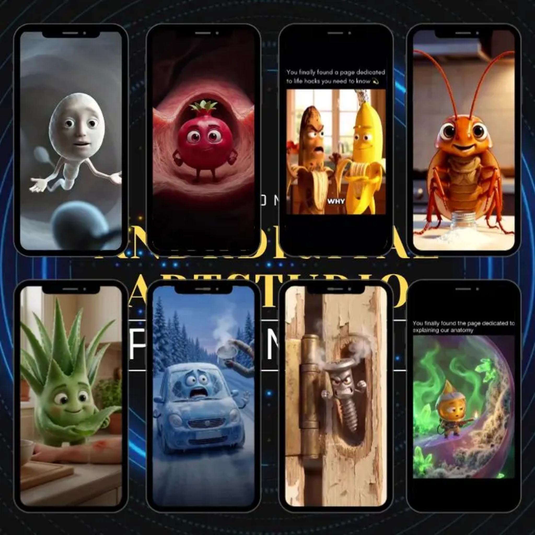 1000+ AI Talking Objects Reels Bundle - Ready to Post