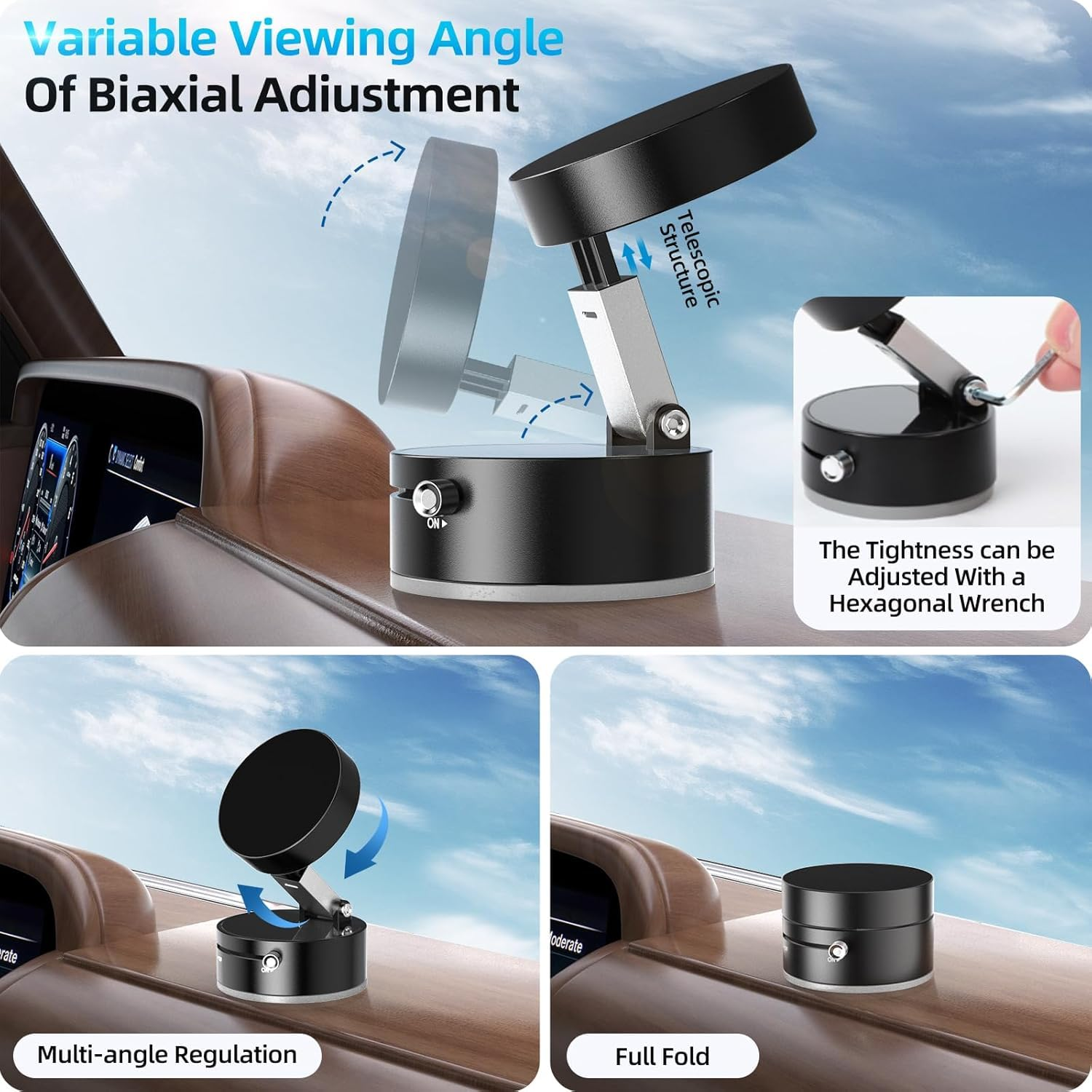 📱 Multifunctional Vacuum Suction Phone Holder