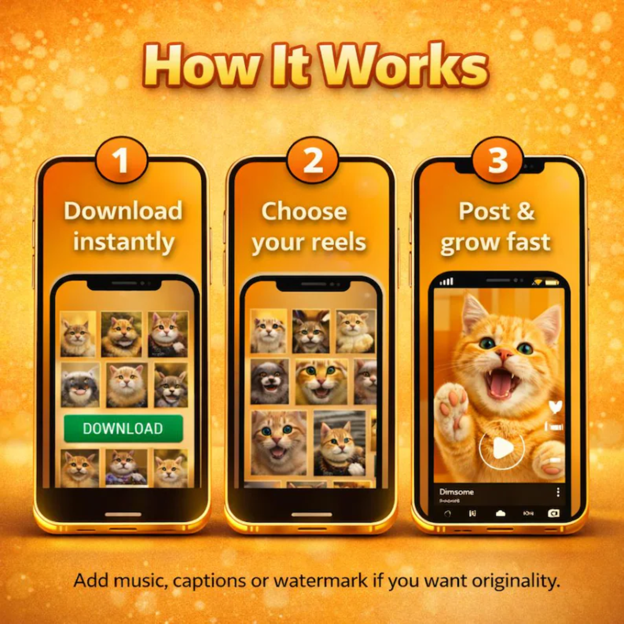 900+ AI Cats Reels Bundle - Ready to Post