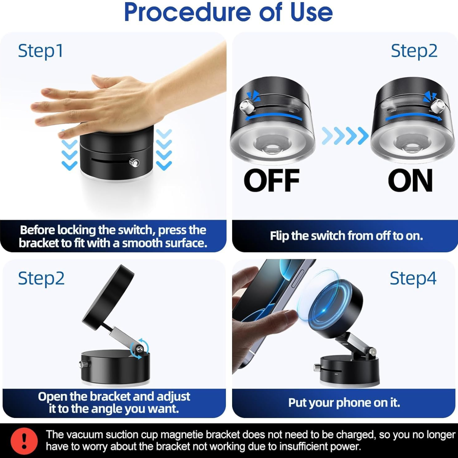 📱 Multifunctional Vacuum Suction Phone Holder