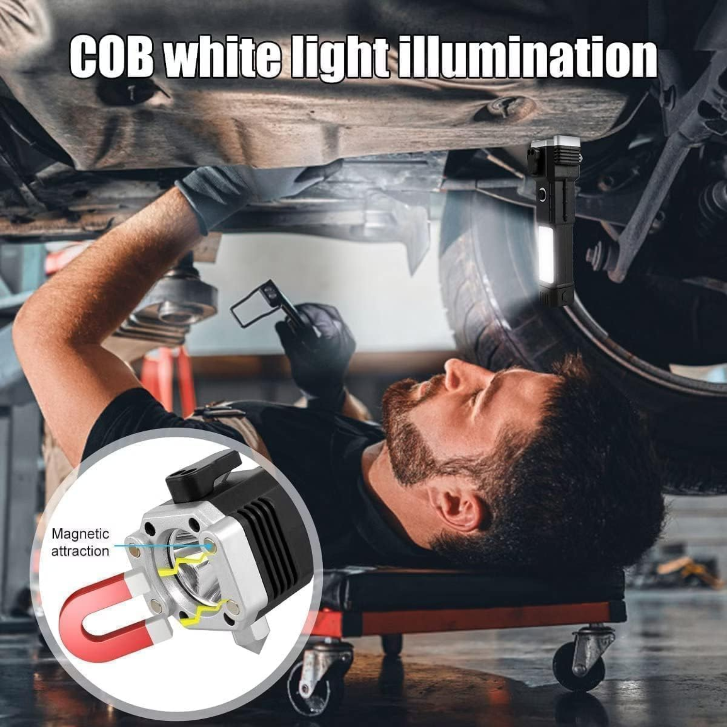 🔦 8 in 1 Portable Rechargeable LED Flashlight