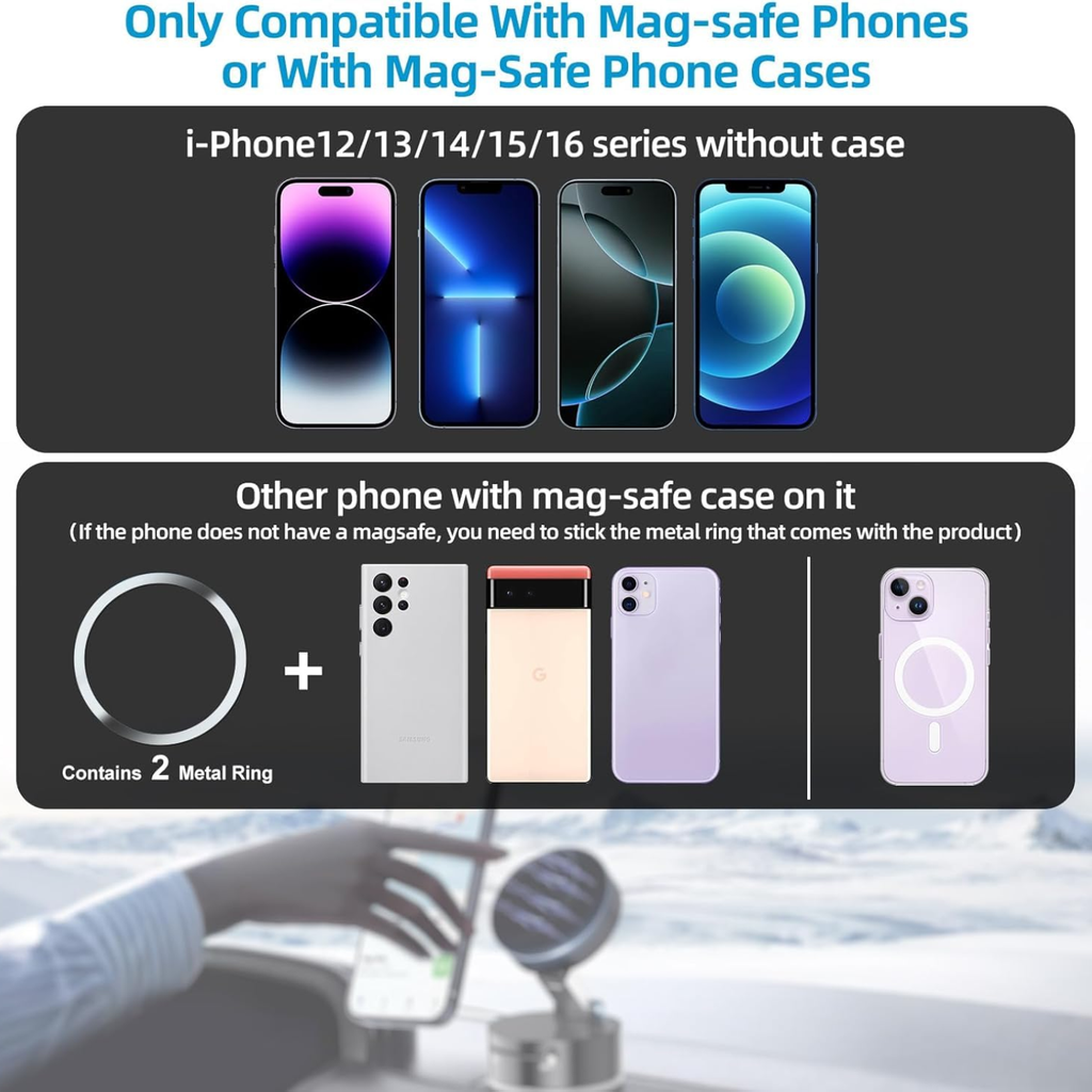 📱 Multifunctional Vacuum Suction Phone Holder